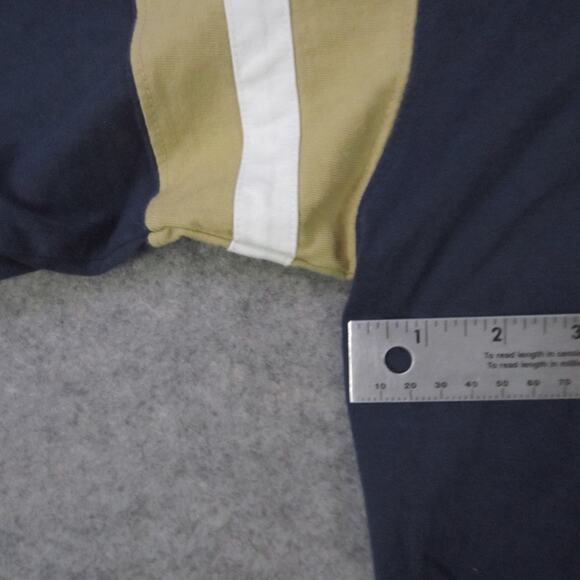 St. Louis Rams Shirt Mens large Navy Gold NFL Football Lee V-Neck Cotton T-Shirt - Picture 6 of 7